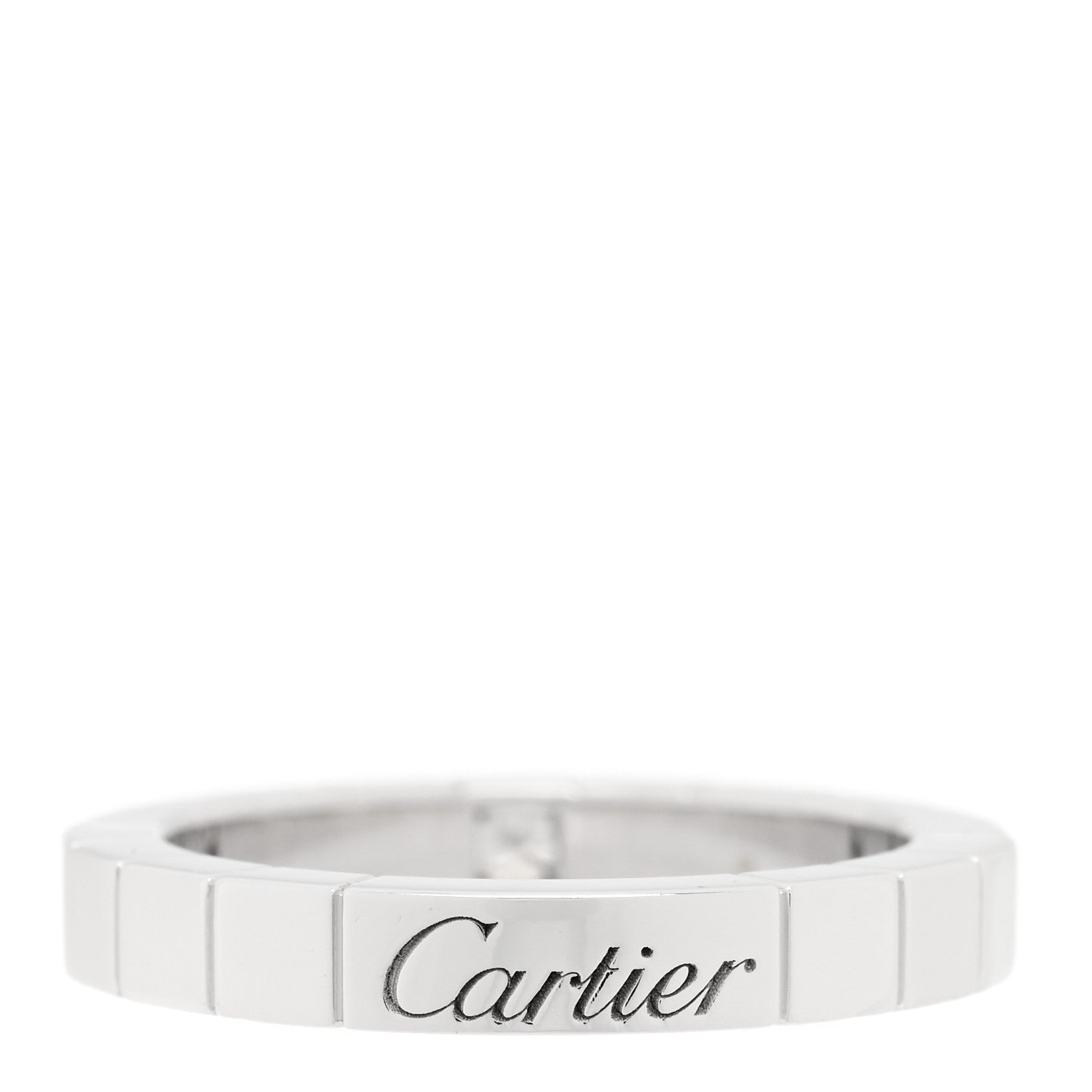 Cartier 18K White Gold Diamond Lanieres Ring 49 4.75 3 of 4