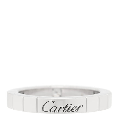 Cartier 18K White Gold Diamond Lanieres Ring 49 4.75 3 of 4