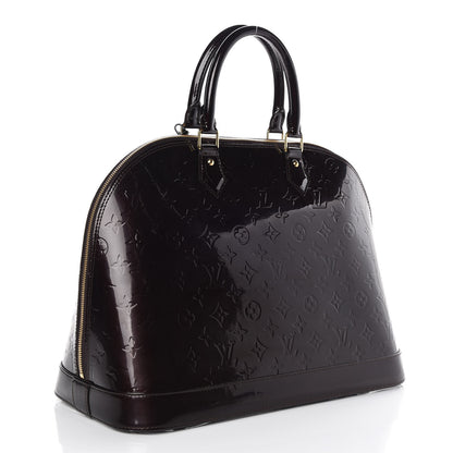 Louis Vuitton Vernis Alma GM Amarante 3 of 9