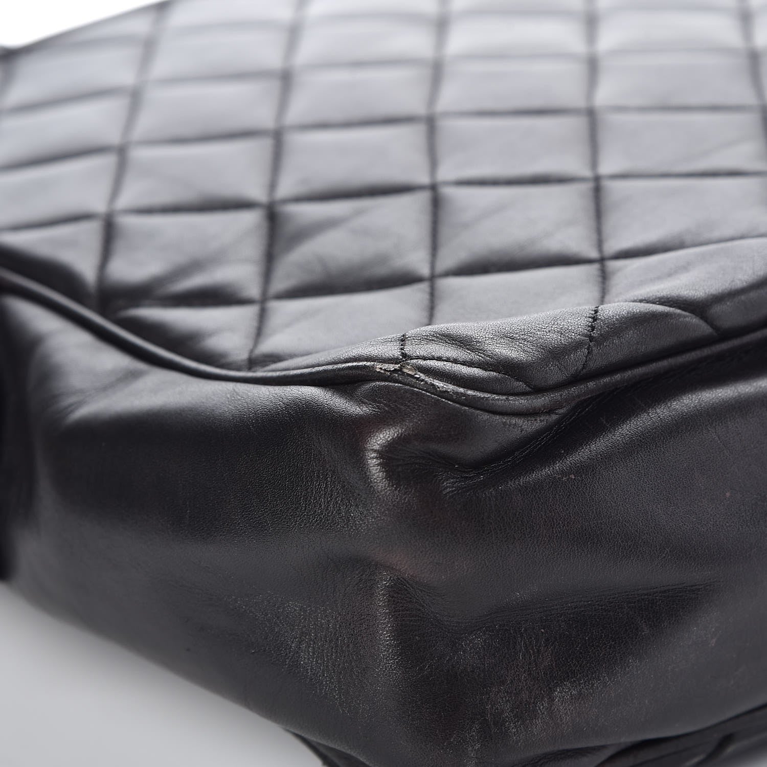 Chanel Lambskin Quilted Shoulder Bag Black 12 of 13