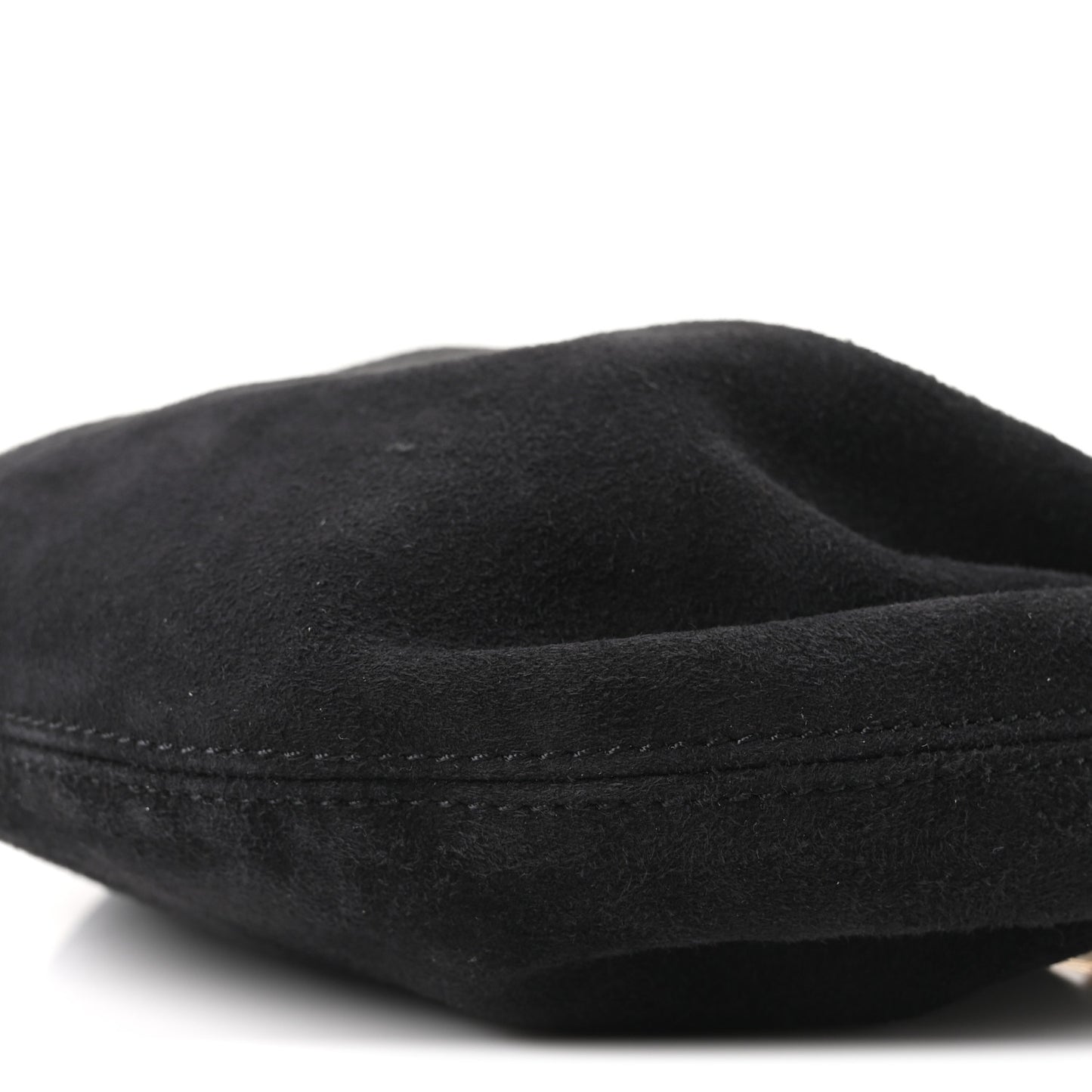 Suede Mini Bracelet Hobo Bag Black