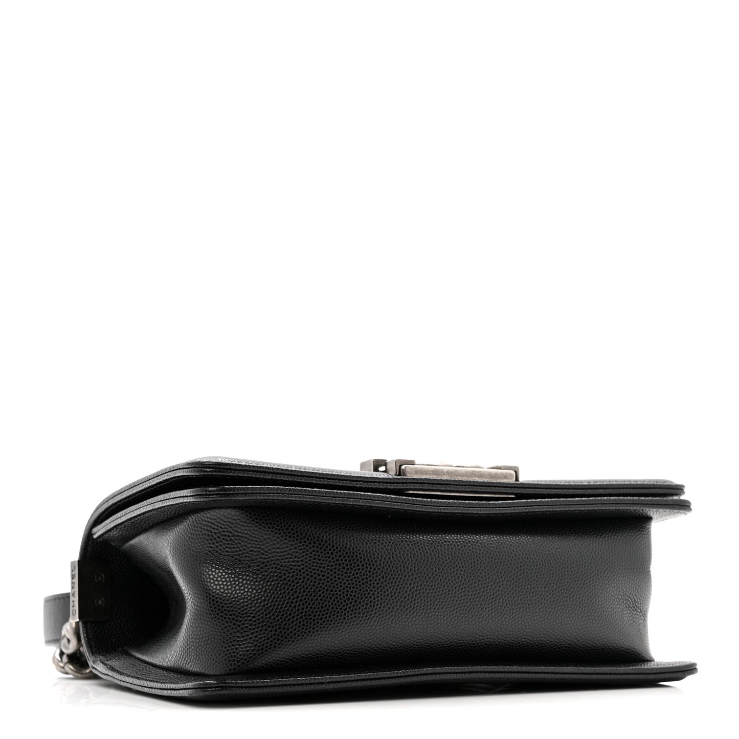 Caviar Quilted Small Boy Flap Black