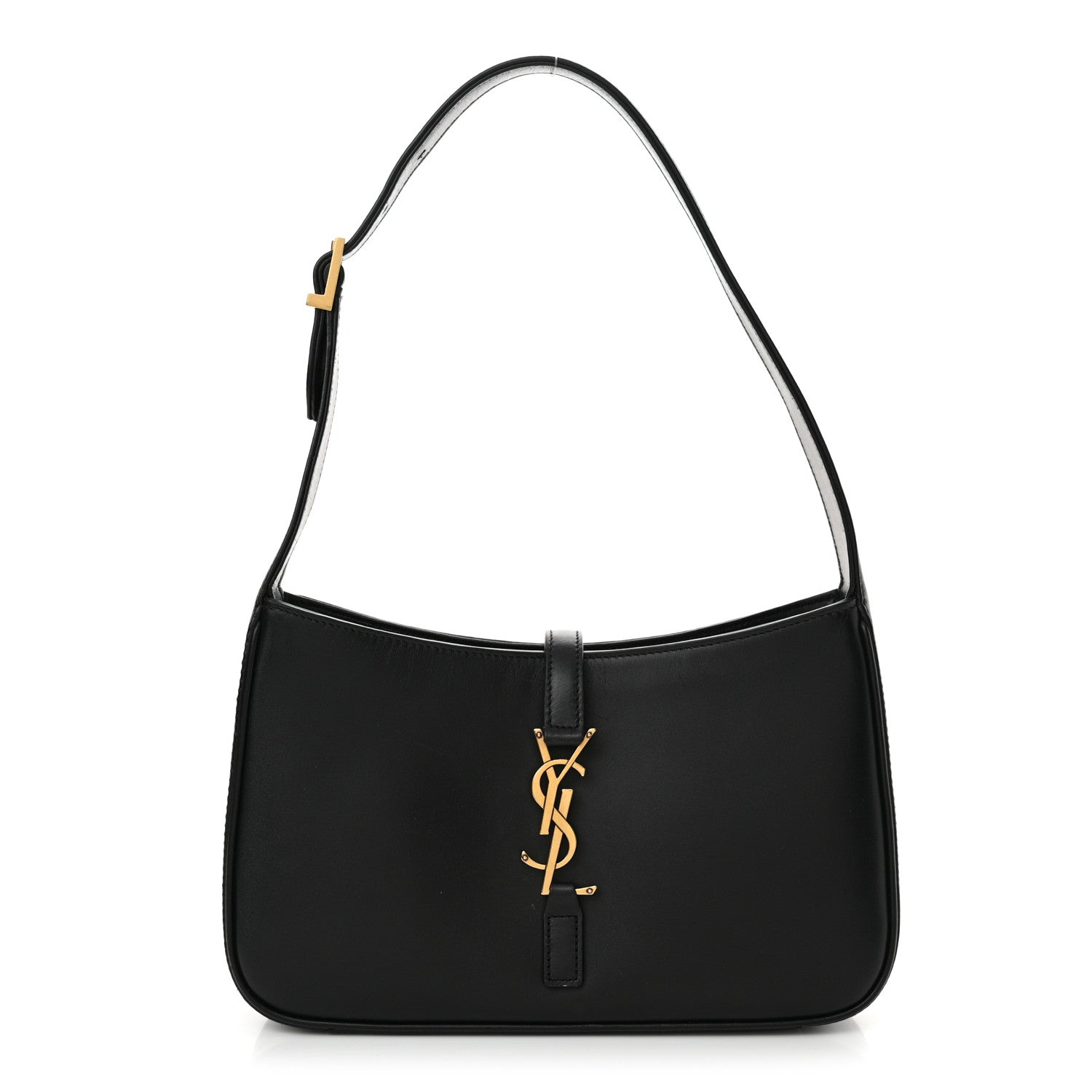 Saint Laurent Smooth Calfskin Le 5 A 7 Hobo Black 1 of 15