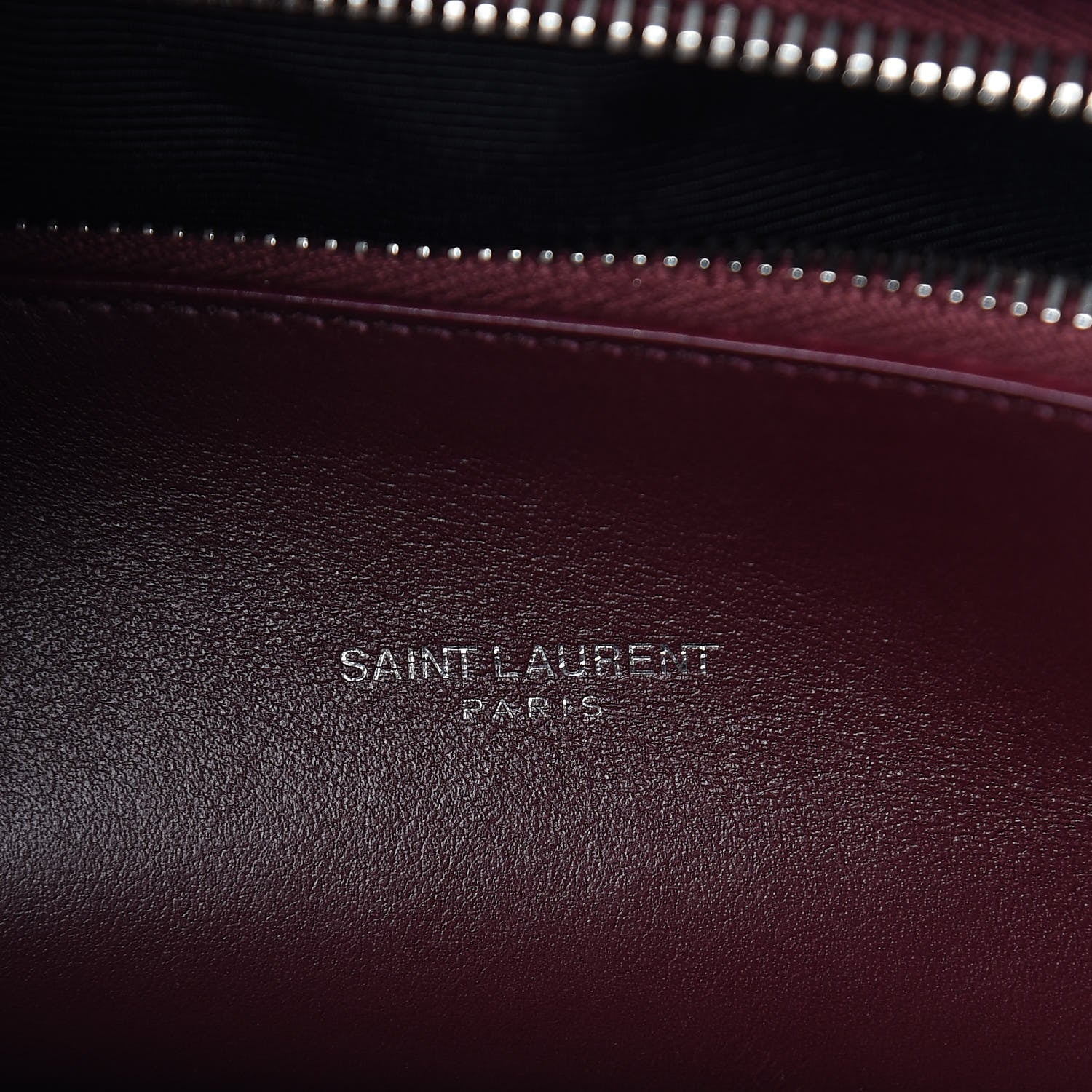 Saint Laurent Calfskin Crocodile Embossed Small Sac de Jour Rouge Legion 6 of 11