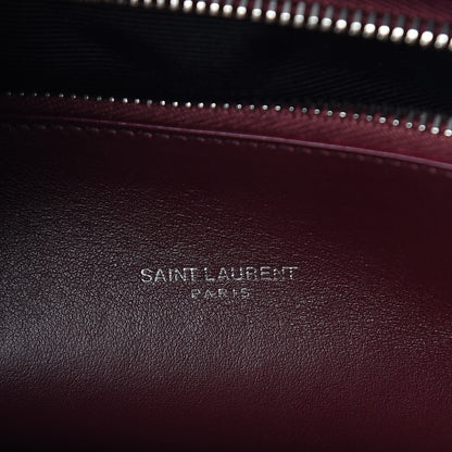 Saint Laurent Calfskin Crocodile Embossed Small Sac de Jour Rouge Legion 6 of 11