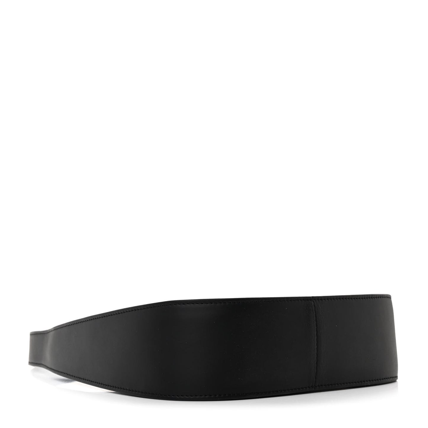 Smooth Calfskin Half Moon Shoulder Bag Black