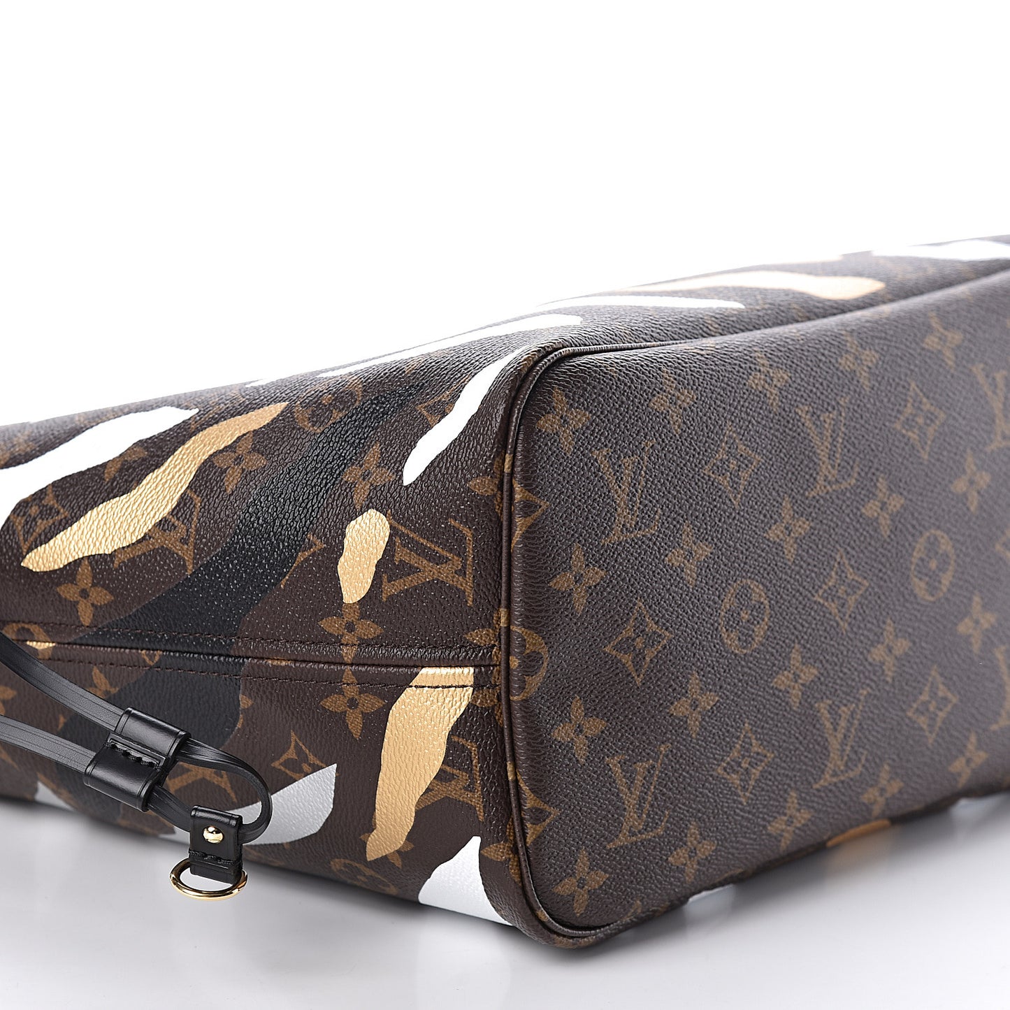 X LOL Monogram Neverfull MM Gold Silver