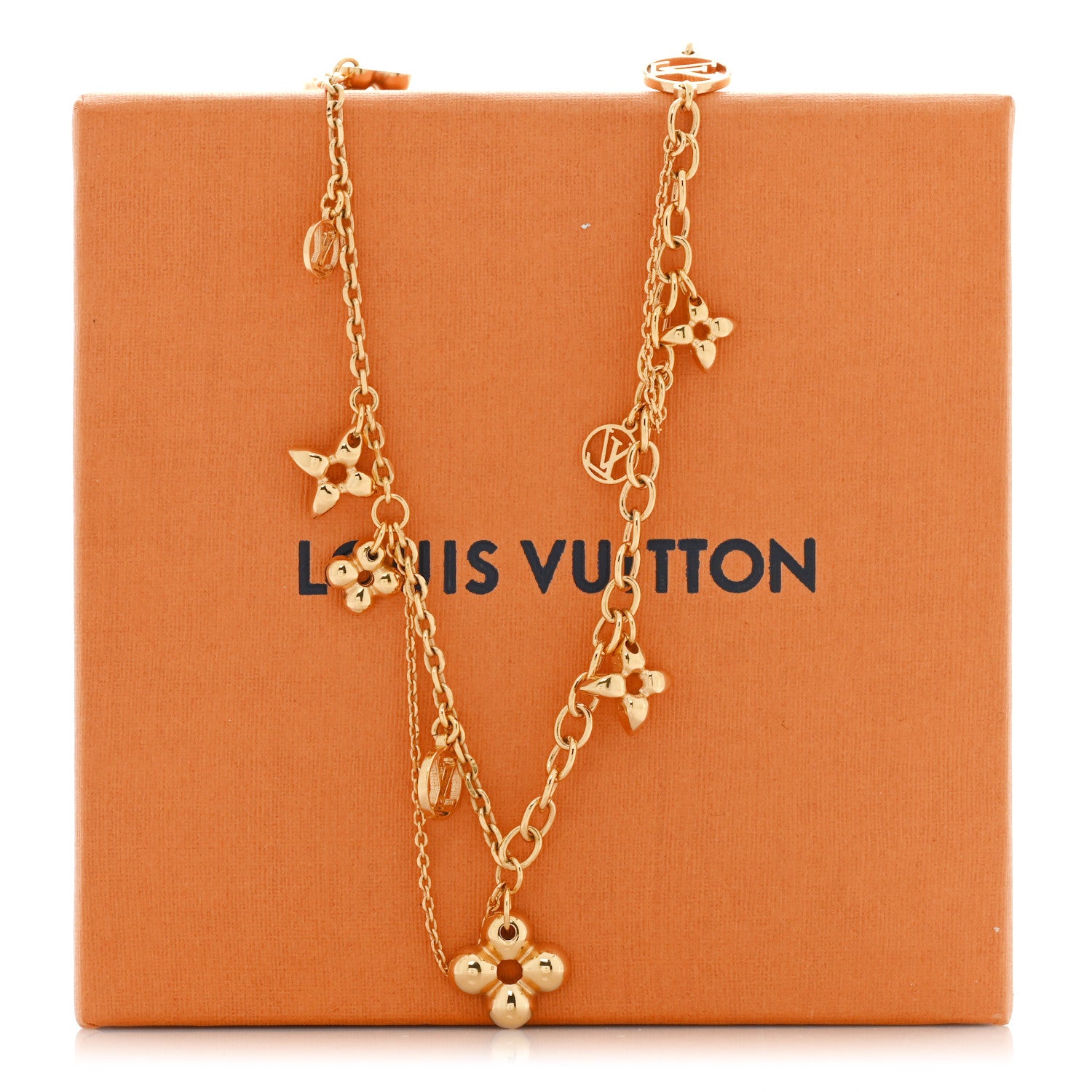 Louis Vuitton Metal Blooming Supple Necklace Gold 6 of 6