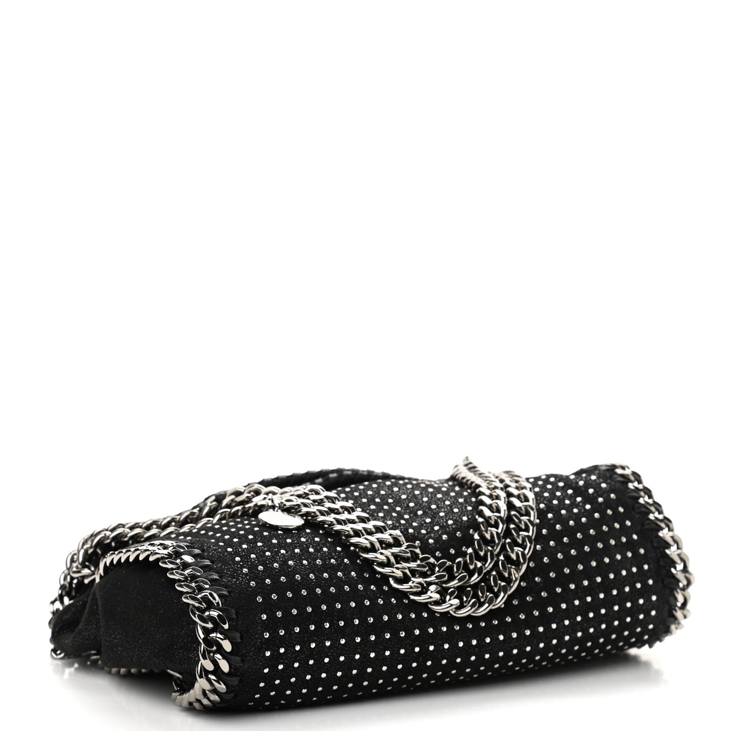 Shaggy Deer All Over Studs Mini Falabella Tote Black