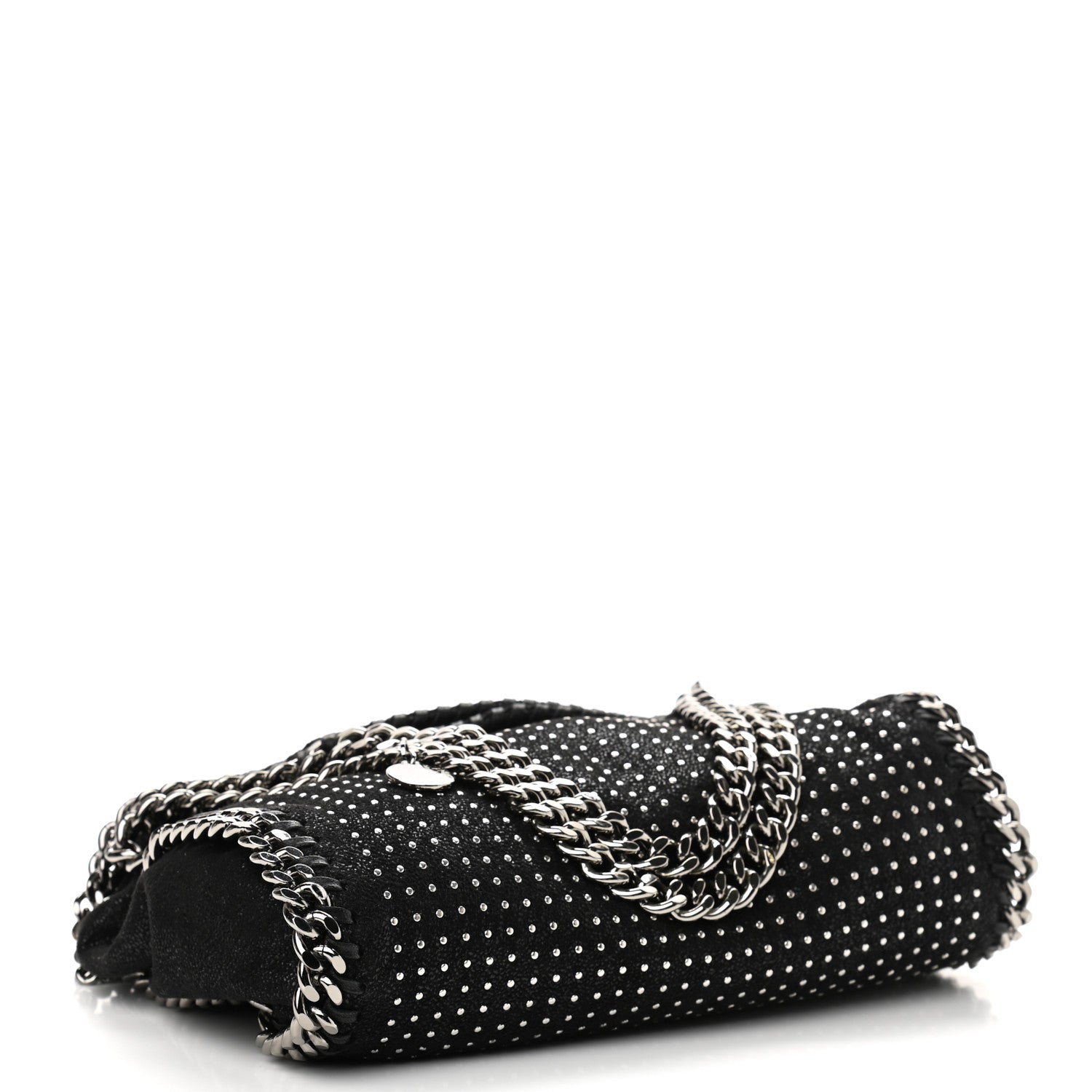 Stella McCartney Shaggy Deer All Over Studs Mini Falabella Tote Black 4 of 10