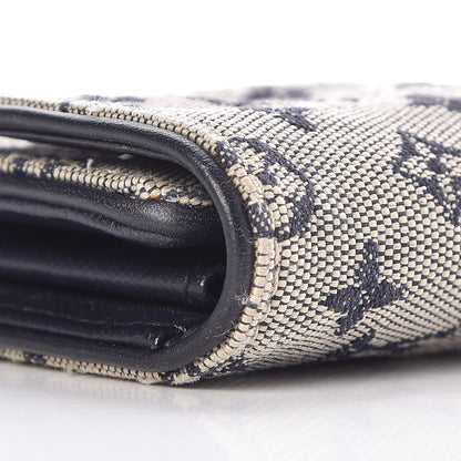 Louis Vuitton Mini Monogram Compact Wallet Blue 6 of 13