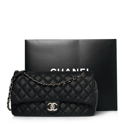 Chanel Caviar Quilted Jumbo Easy Flap Black 11 of 11