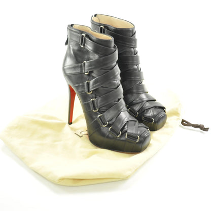 Christian Louboutin Leather Nitoinimoi 120 Bandage Ankle Boots 40 2 of 6