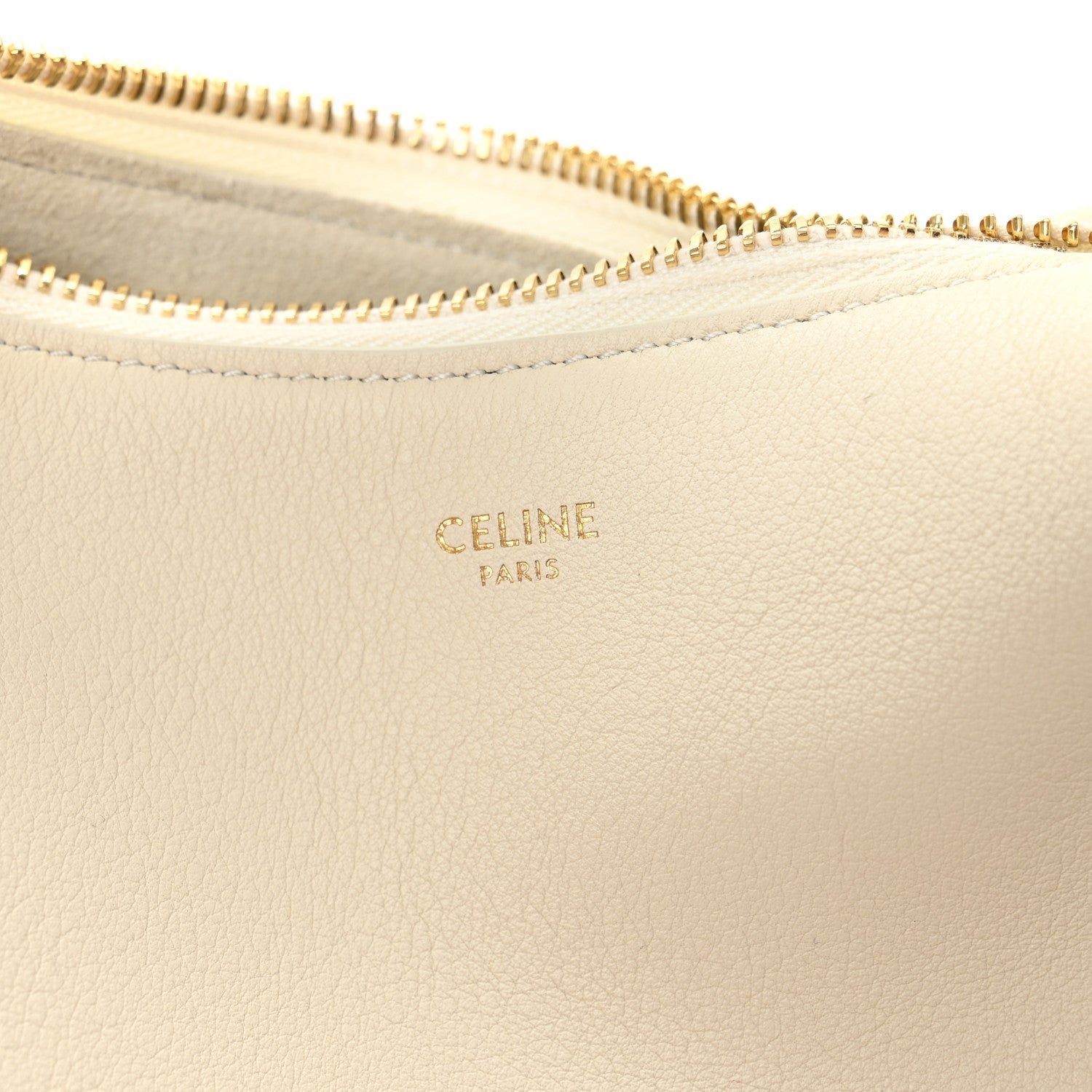 Celine Supple Grained Calfskin Teen Lulu Shoulder Bag Rice 6 of 14
