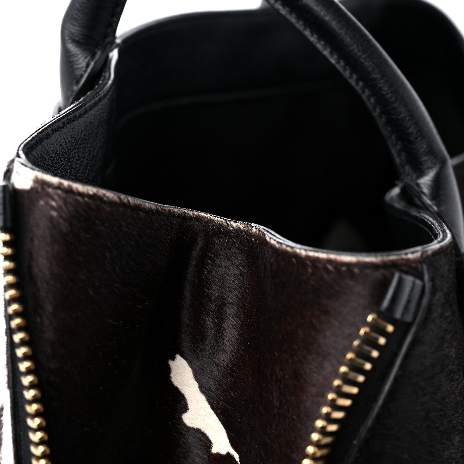 Tom Ford Calf Hair Medium Jennifer Trapeze Tote Brown White 14 of 17