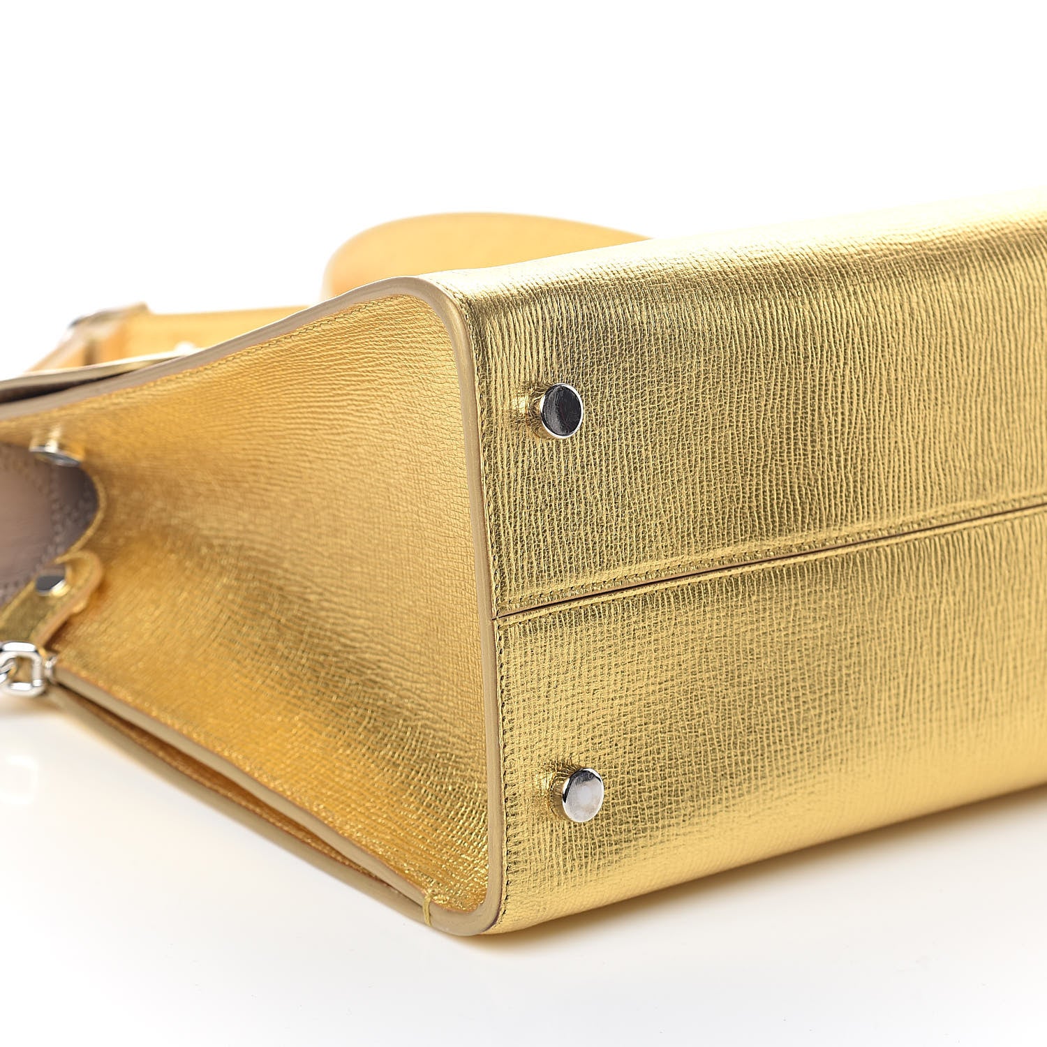 Christian Dior Metallic Goatskin Medium Diorever Flap Gold 8 of 9
