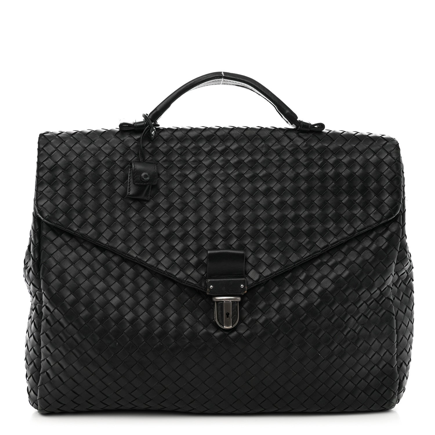Bottega Veneta Intrecciato VN Briefcase Black 1 of 13