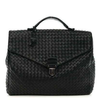Bottega Veneta Intrecciato VN Briefcase Black 1 of 13
