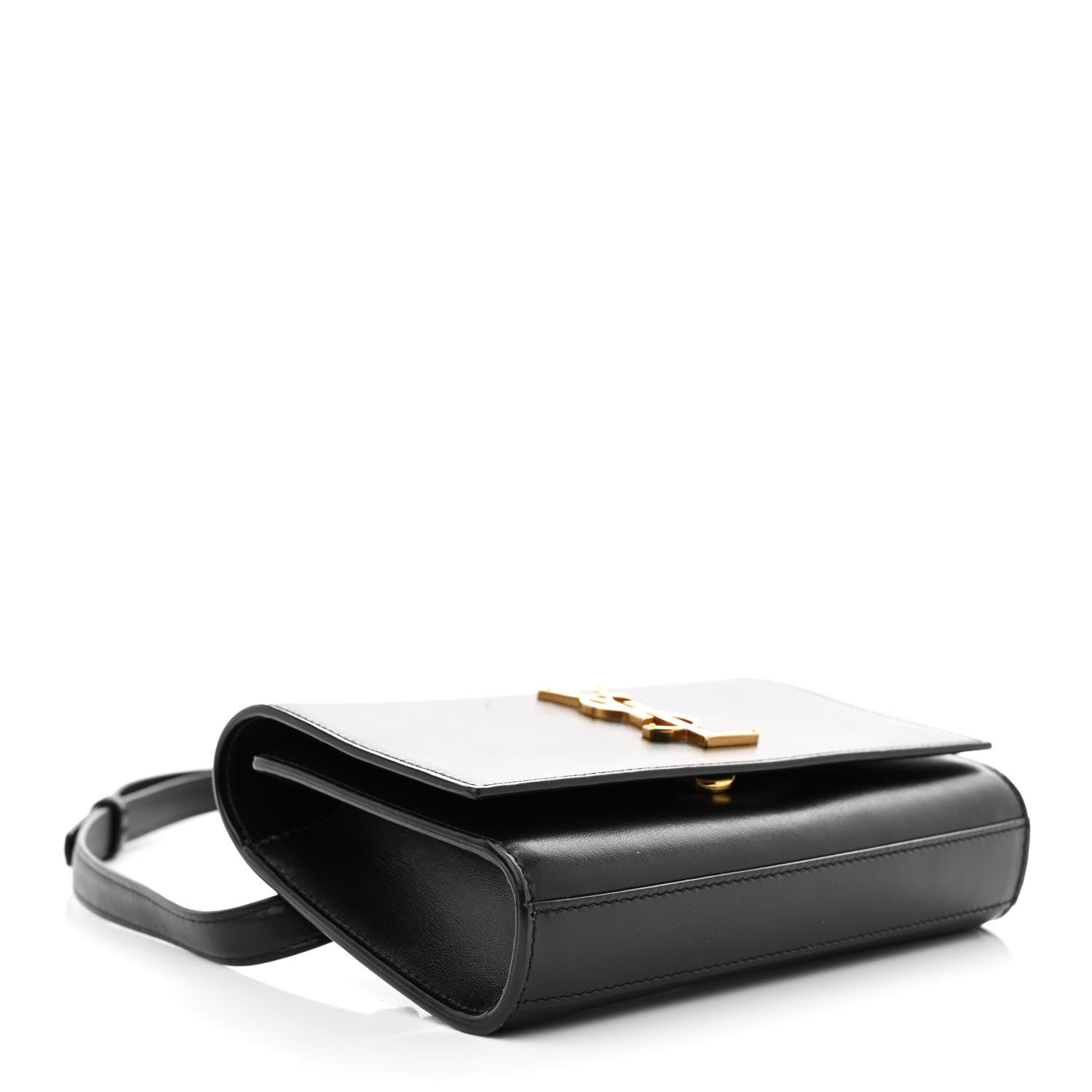 Saint Laurent Smooth Calfskin Monogram Kate Belt Bag Black 4 of 11