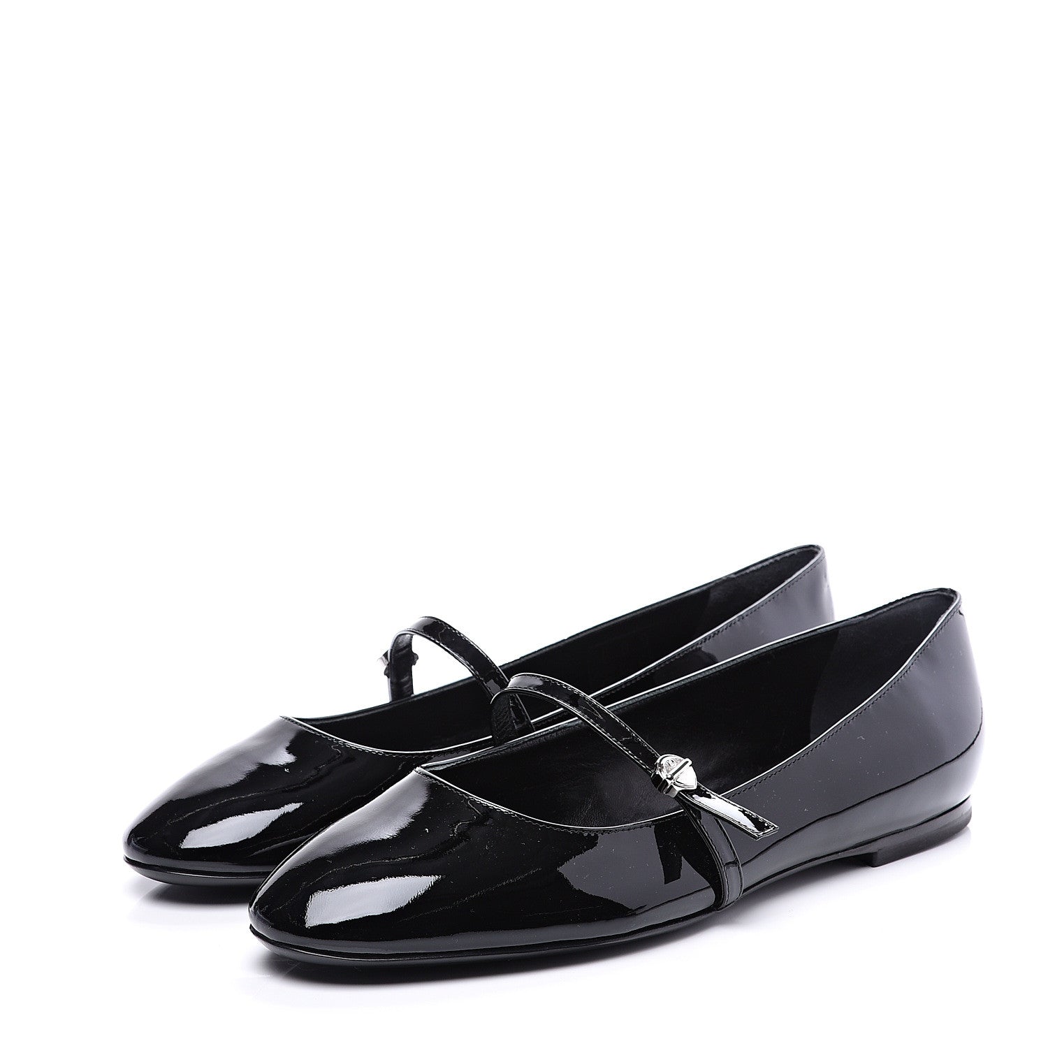 Louis Vuitton Patent Uniformes Ballet Flats 38.5 Black 2 of 10