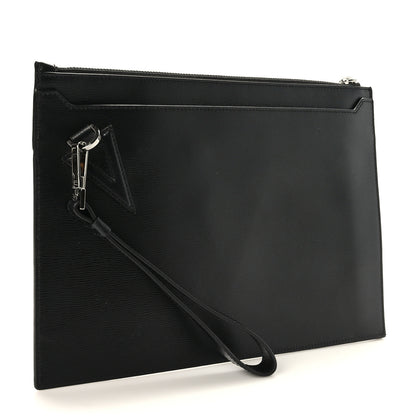 Versace Grained Calfskin V Pochette Black 3 of 6