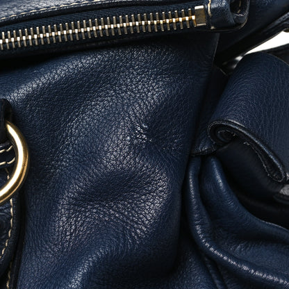 Miu Miu Vitello Lux Bow Tote Bleuette 14 of 17