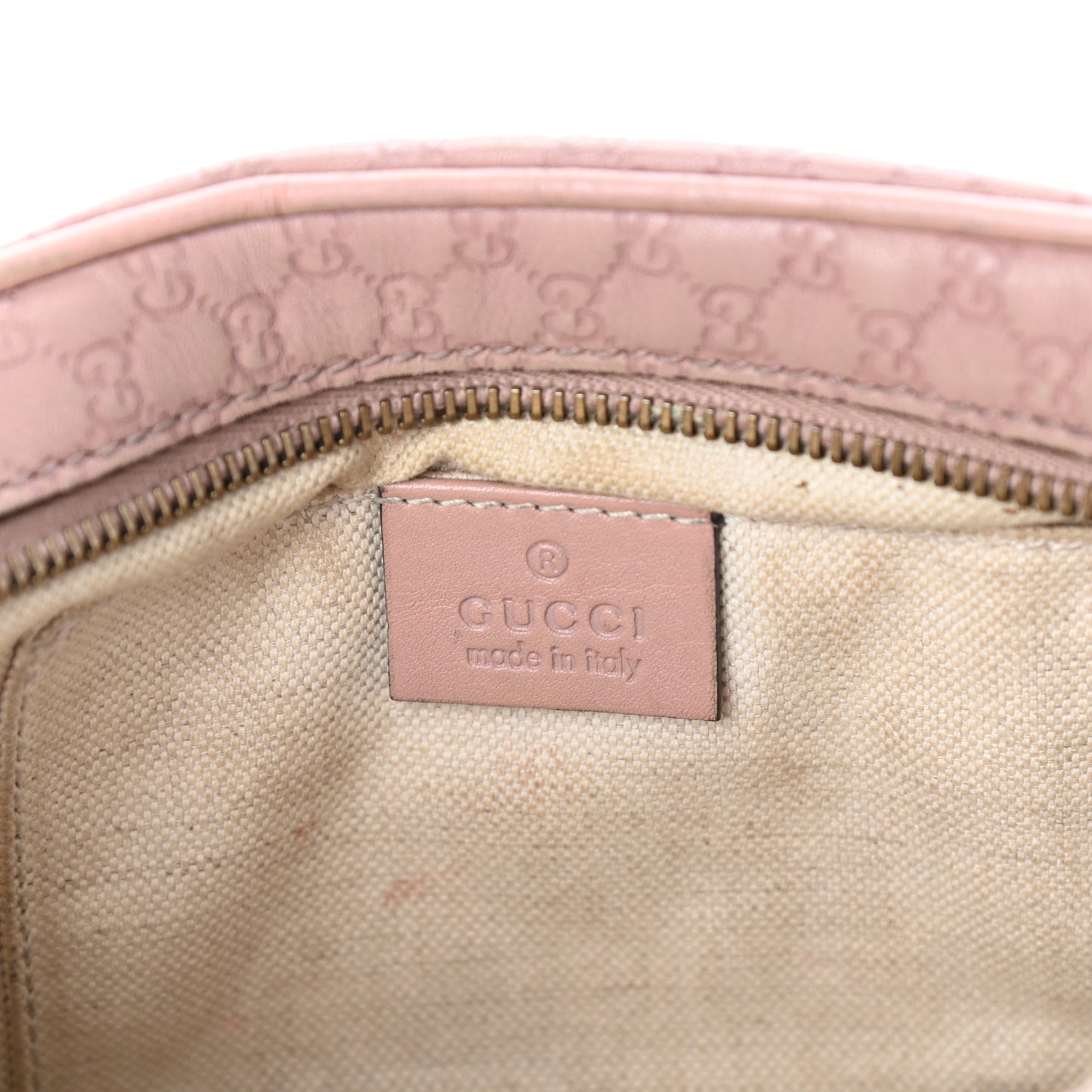 Microguccissima Sunshine Disco Crossbody Bag Light Pink