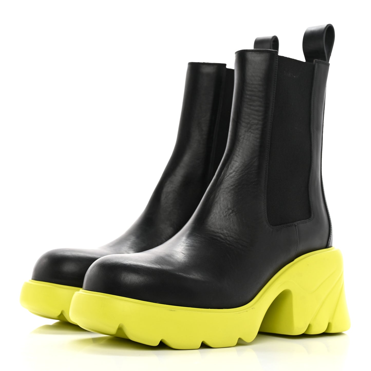 Calfskin Flash Ankle Boots 41 Black Kiwi