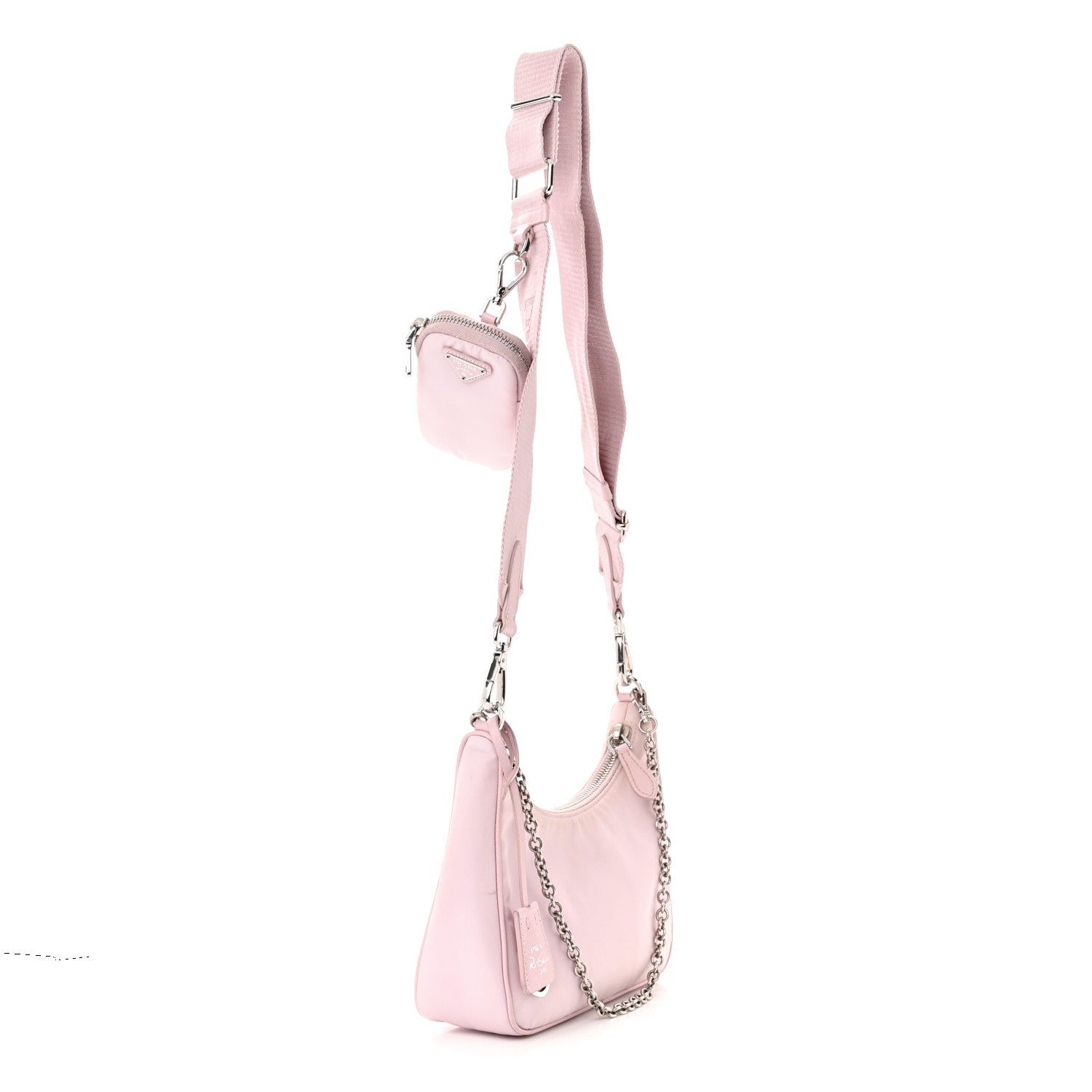 Prada Nylon Re-Edition 2005 Shoulder Bag Alabastro 3 of 14