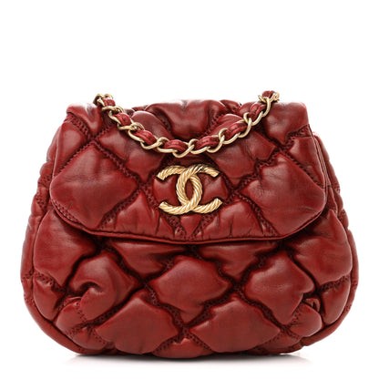 Chanel Lambskin Mini Bubble Quilt Flap Bordeaux 1 of 11