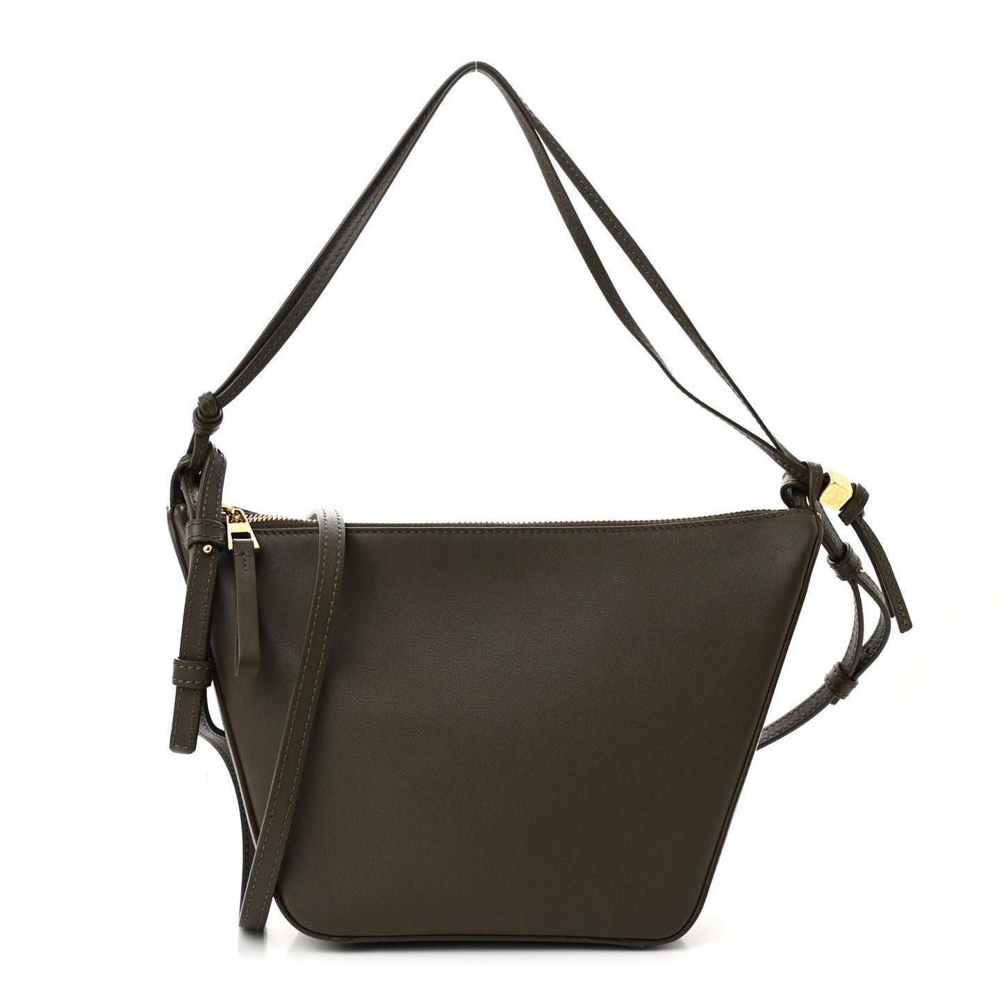 Calfskin Mini Hammock Hobo Vintage Khaki