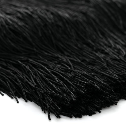 Saint Laurent Crochet Fringe Grace Small Hobo Bag Black 9 of 10