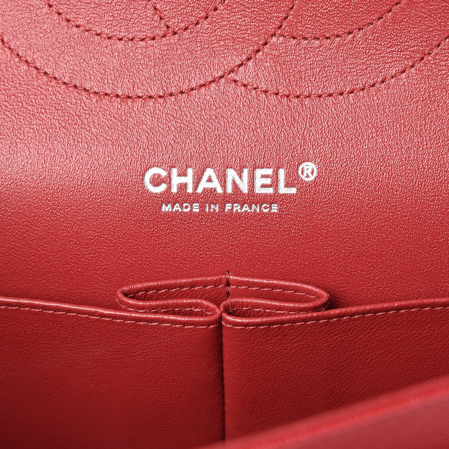 Chanel Caviar Quilted Jumbo Double Flap Red 7 of 11