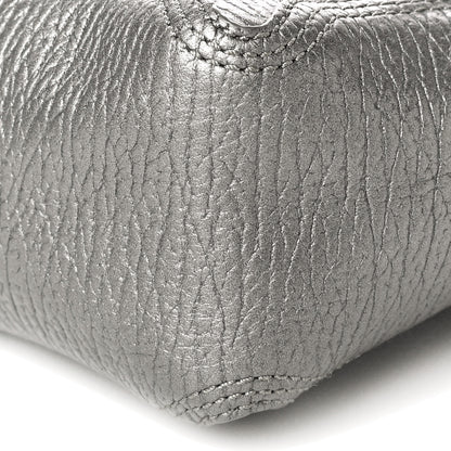 3.1 Phillip Lim Metallic Textured Calfskin Mini Pashli Satchel Silver 10 of 18