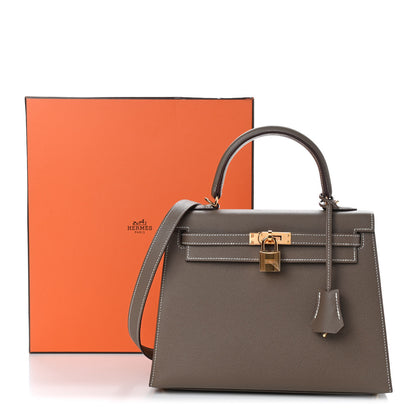 Hermes Epsom Kelly Sellier 25 Etoupe 11 of 11