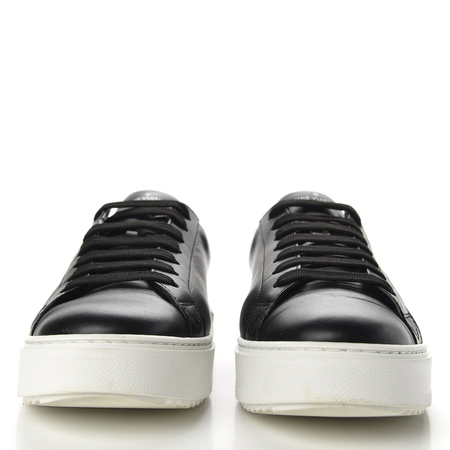 Calfskin Time Out Sneakers 41.5 Black