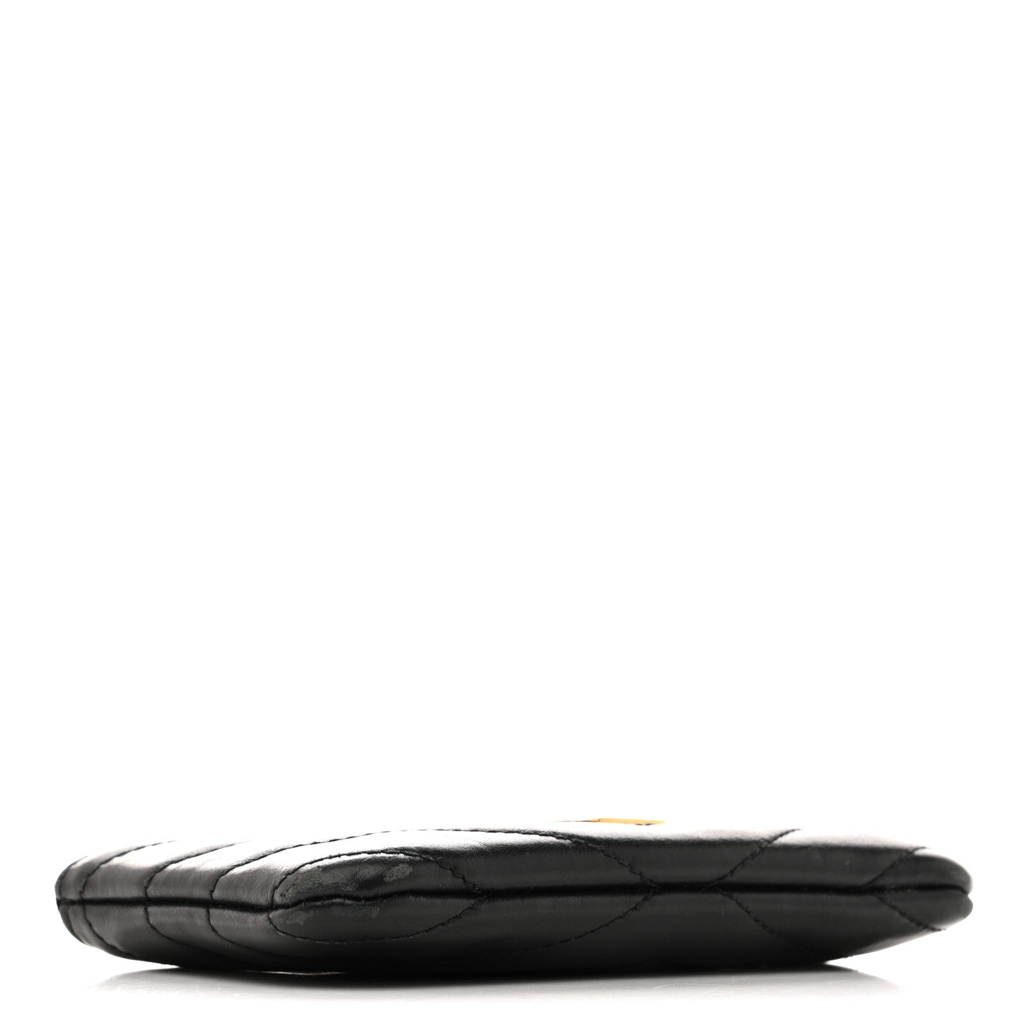 Saint Laurent Calfskin Matelasse Monogram Key Pouch Black 5 of 16