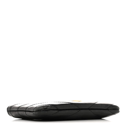 Saint Laurent Calfskin Matelasse Monogram Key Pouch Black 5 of 16