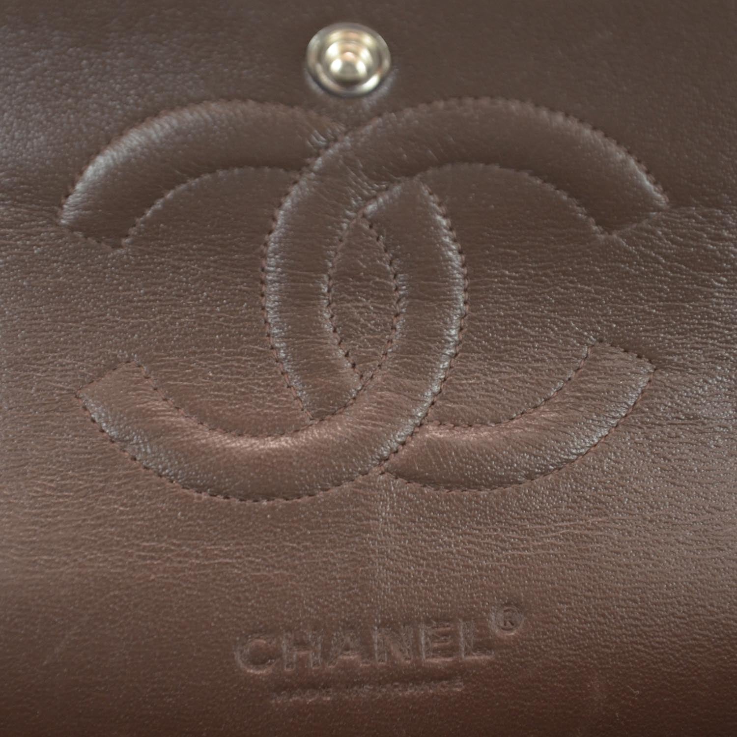Chanel Tweed Medium Double Flap Brown 10 of 11