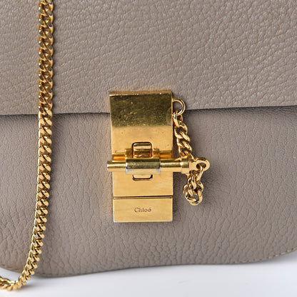 Chloe Grained Lambskin Mini Drew Shoulder Bag Motty Grey 12 of 12