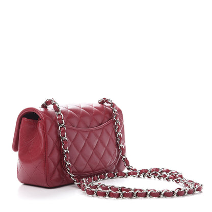 Chanel Caviar Quilted Mini Rectangular Flap Dark Pink 3 of 11