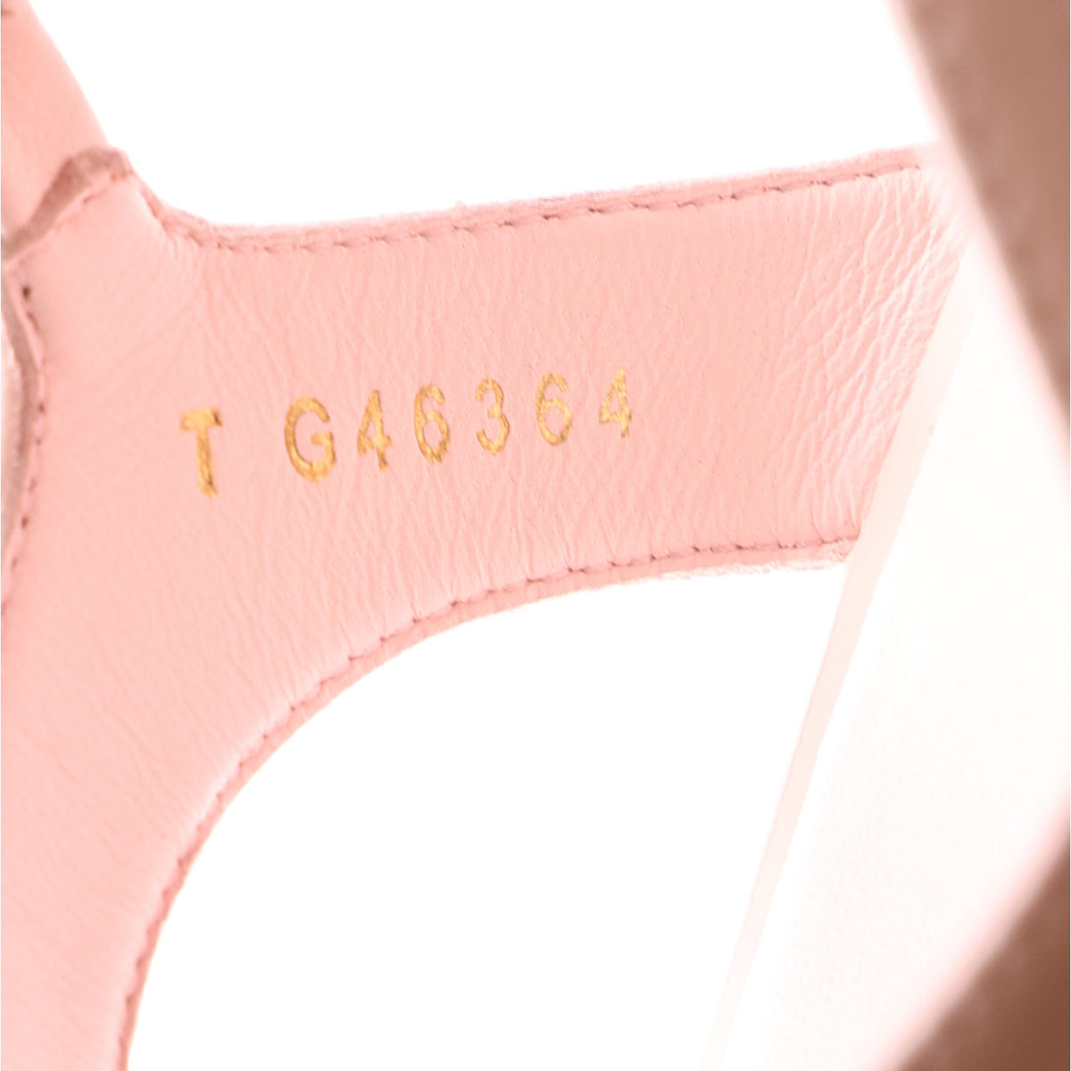 Fabric Calfskin CC Platform Sandals 39.5 Light Pink