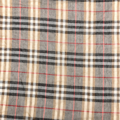 Burberry Modal Wool Castleford Check Lightweight Scarf Camel 3 of 4