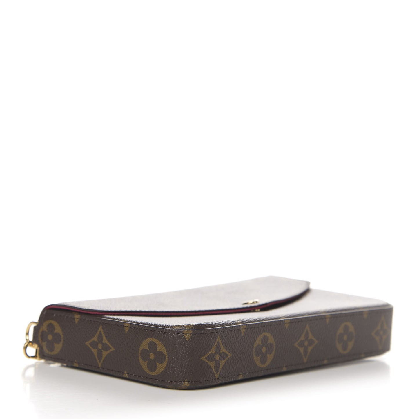 Monogram Pochette Felicie Chain Wallet Fuchsia