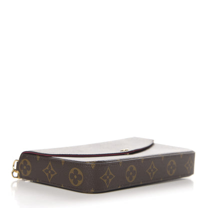 Louis Vuitton Monogram Pochette Felicie Chain Wallet Fuchsia 4 of 10