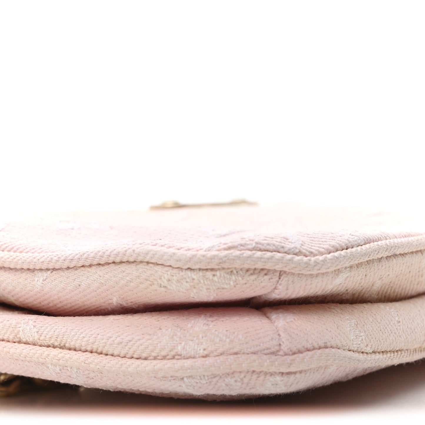 Monogram Denim Liv Pochette Washed Pink