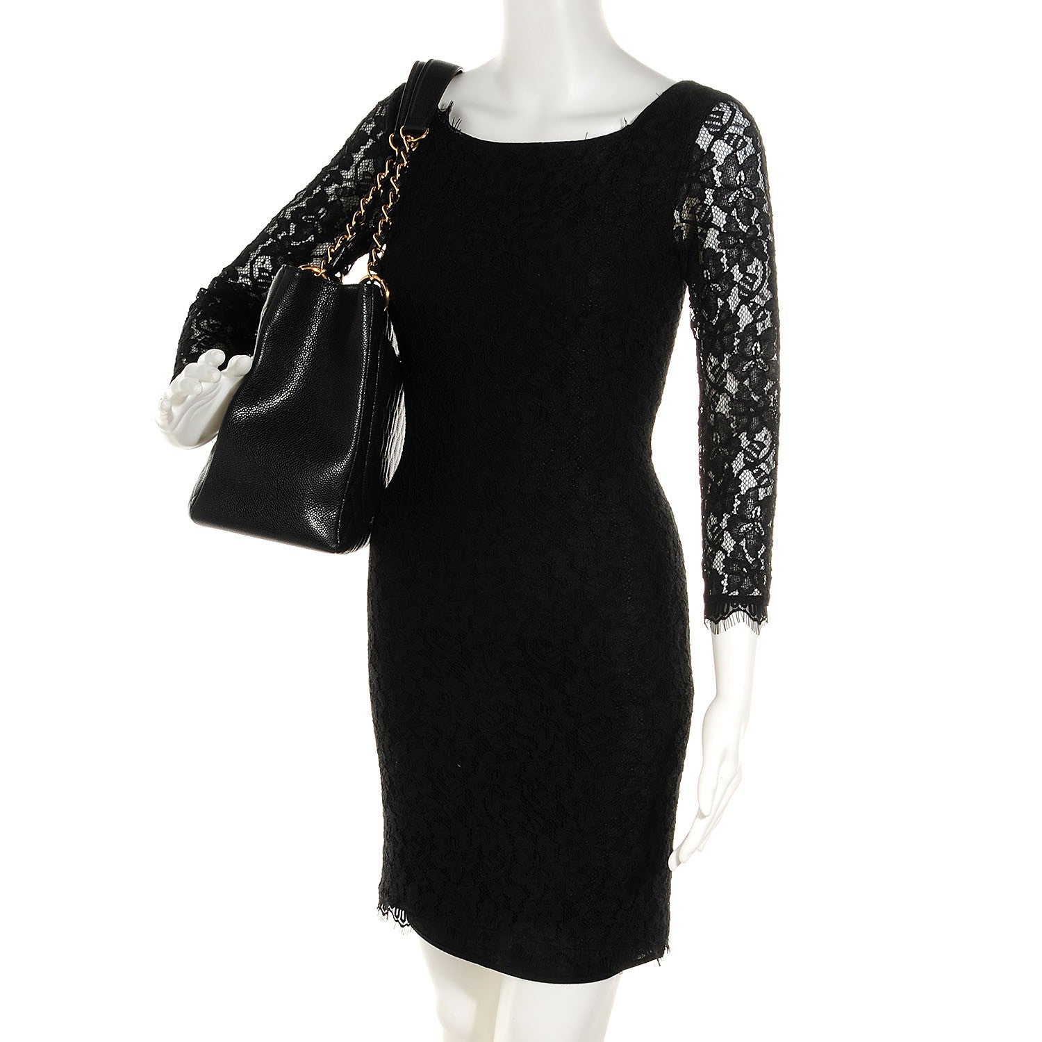 Chanel Caviar Grand Shopping Tote GST Black 2 of 7