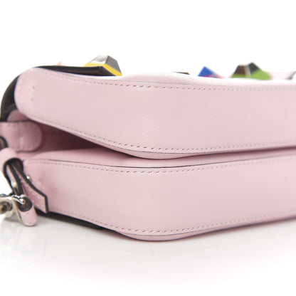 Fendi Vitello Dolce Studded Micro Double Baguette Peonia Multicolor 8 of 10