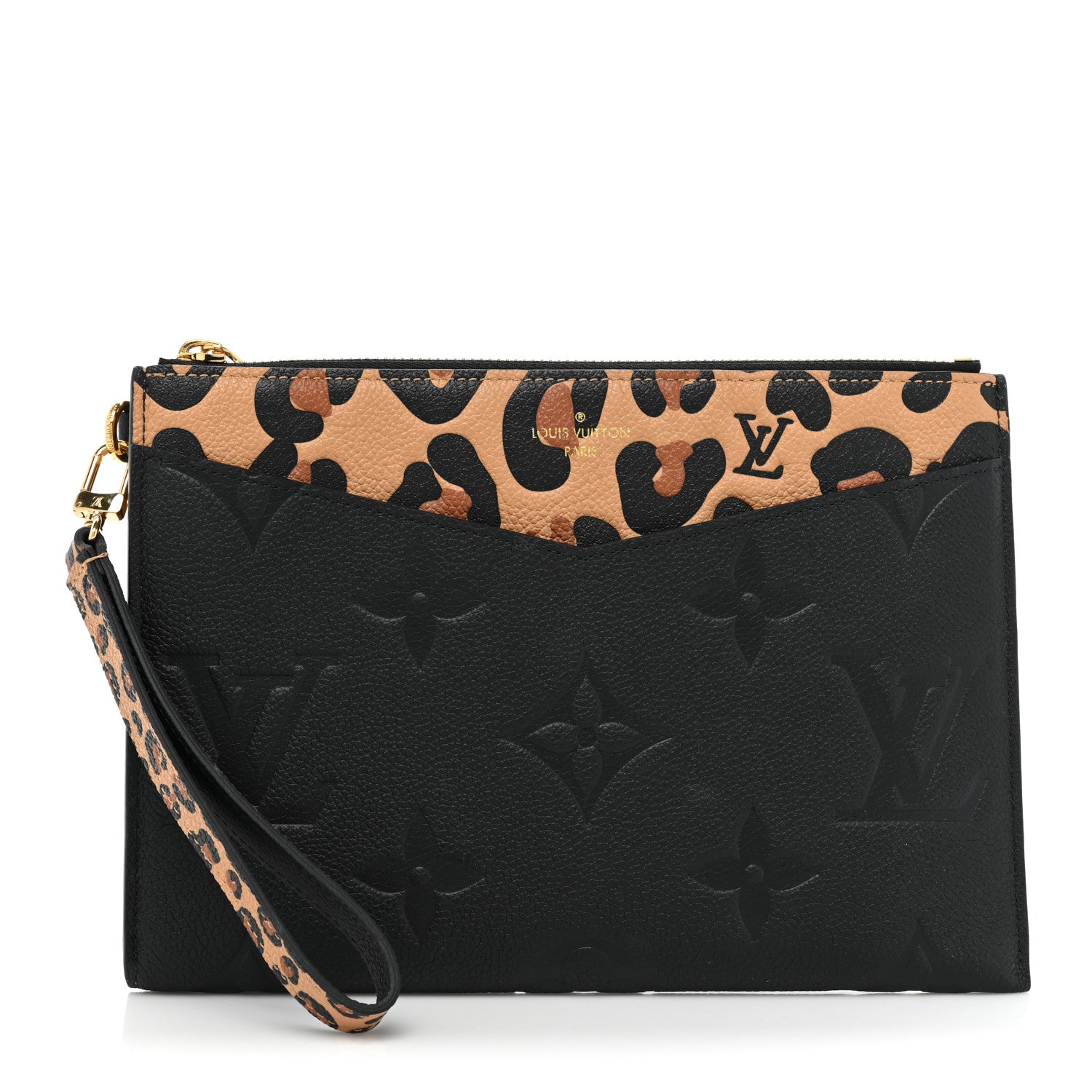 Louis Vuitton Empreinte Monogram Giant Wild at Heart Pochette Melanie MM Black 1 of 9