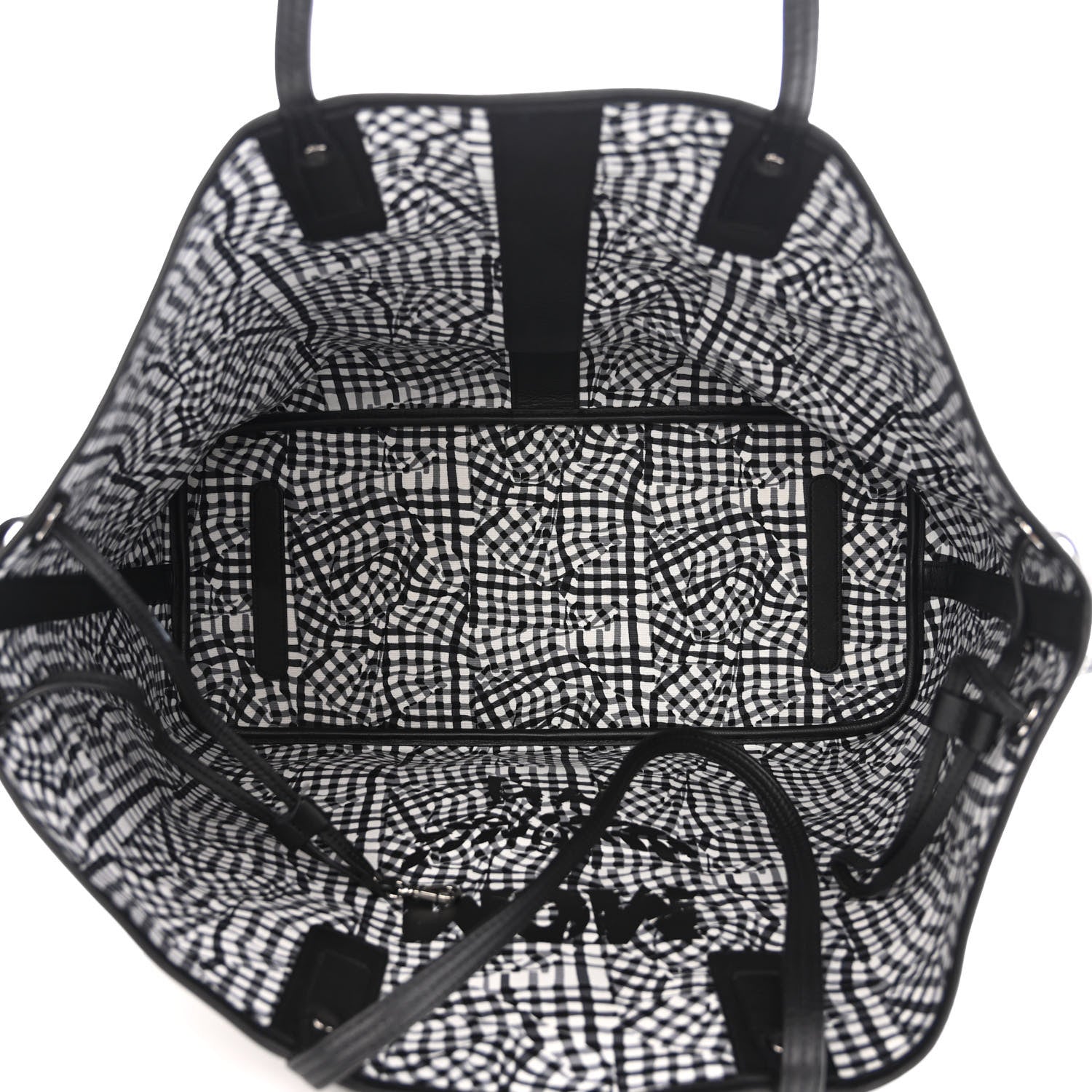 MCM Visetos Large Liz Reversible Shopper Tote Black 8 of 14